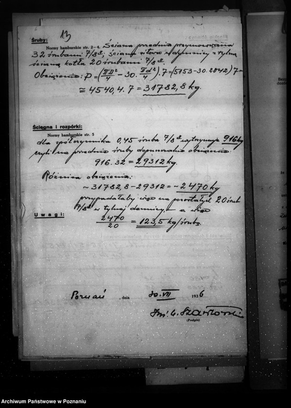 Obraz 17 z jednostki "Garbarnia Fr. Kosteszy w Zbąszyniu pow. nowotomyski, nr woj. kotła 2440"