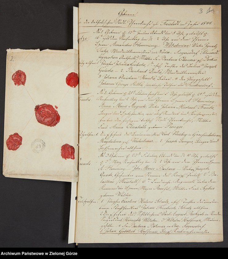 image.from.unit.number "Geboren, Getrauten, Gestorbenen bei der katholische Stadt - Pfarrkirche zu Freistadt"