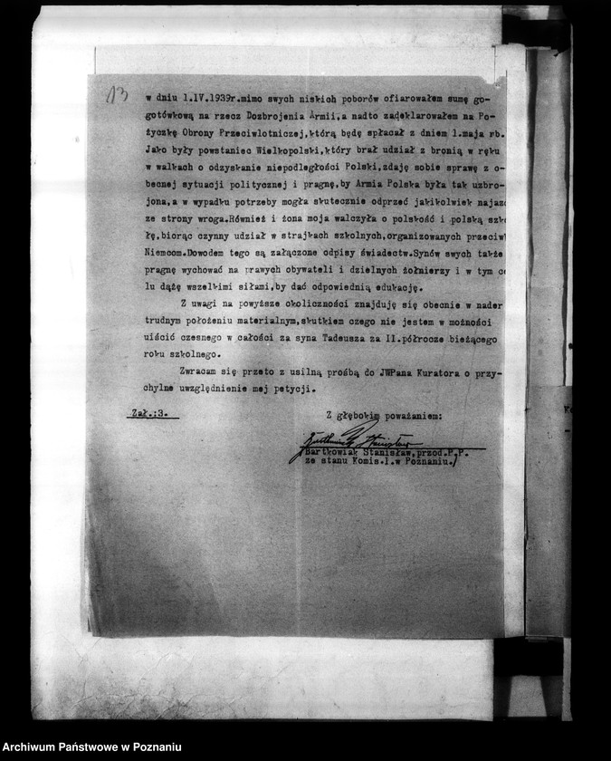 Obraz 17 z jednostki "Państwowe Liceum i Gimnazjum Męskie imienia Bergera w Poznaniu [korespondencja, między innymi spis abiturientów]"