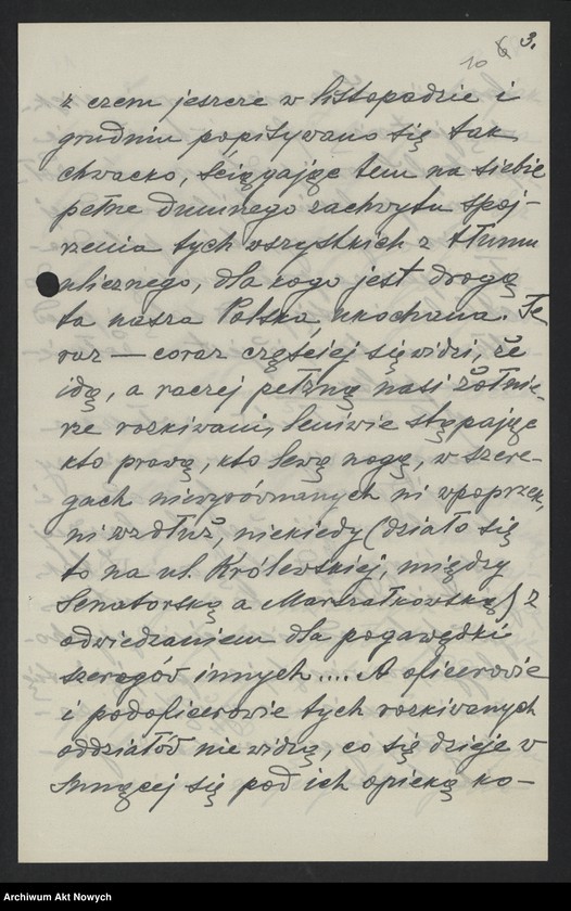 image.from.unit.number "Skargi na nadużycia gospodarcze, nędzę, paskarstwo, uwagi o zachowaniu się żołnierzy na ulicy. Korespondencja, wycinek prasowy"