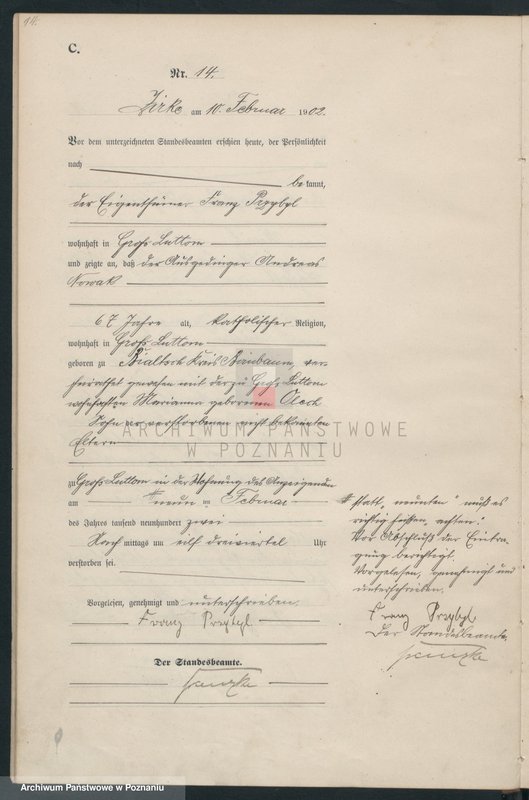 Obraz 17 z jednostki "Sterbe-Haupt-Register"
