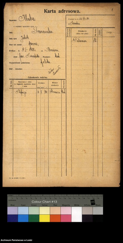 Obraz 3 z jednostki "[Spis ludności Łodzi] Kluka - Kmieć"