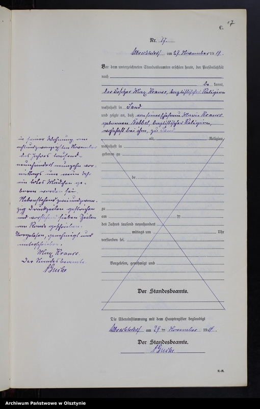 image.from.unit.number "Sterbe-Neben-Register Nr 1 - 19 [ Księga zgonów - wtóropis ]"