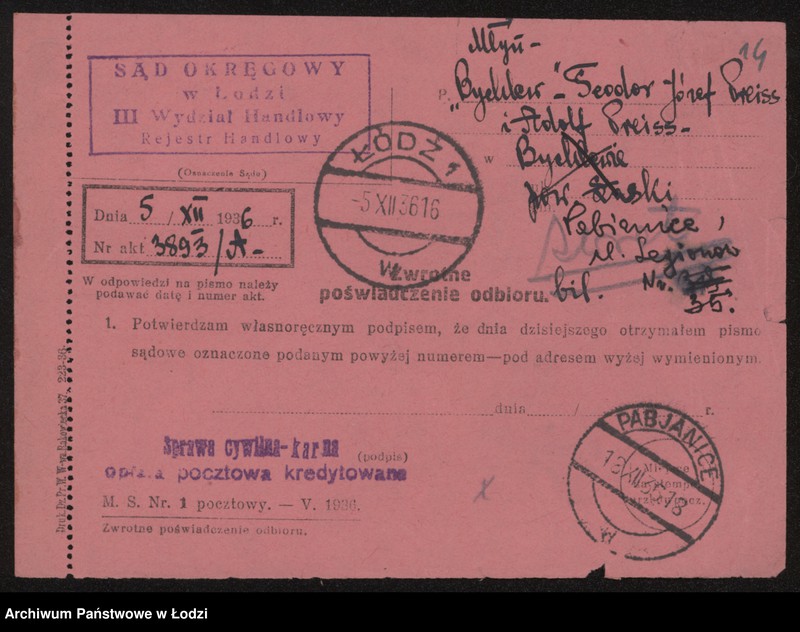 Obraz 16 z jednostki "Teodor i Adolf Preiss Młyn Bychlew – prowadzenie młyna motorowego"