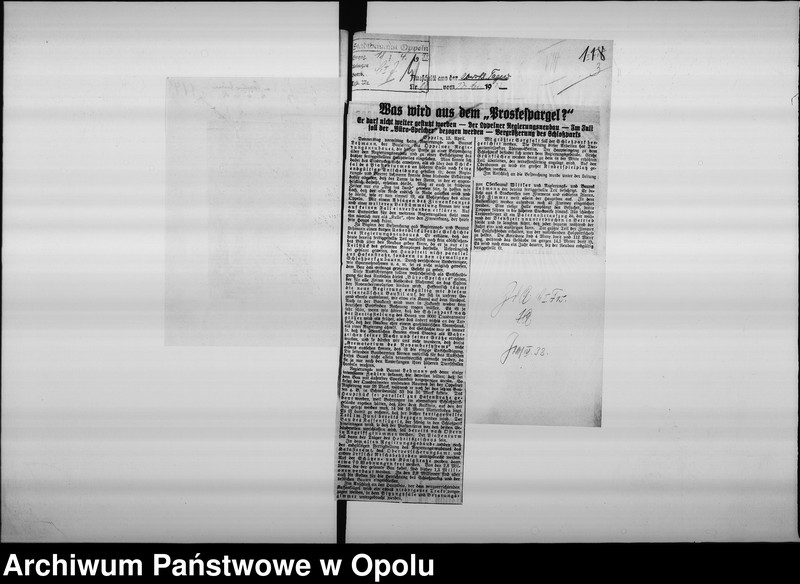 Obraz 7 z jednostki "[Korespondencja i wycinki z gazet dotyczące wieży piastowskiej]"
