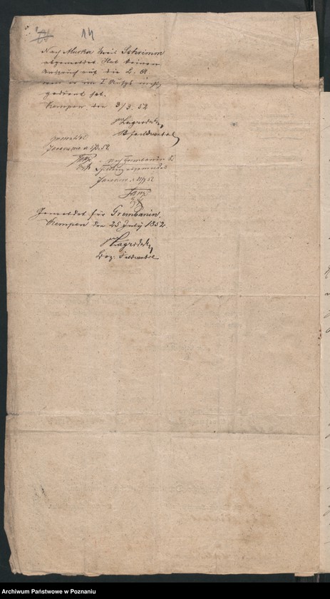 Obraz 18 z jednostki "A. betr. die Feststellung der Heimatsverhältnisse des Josef Berger aus Grembanin geboren in Baranowitz , Kreis Rybnik"