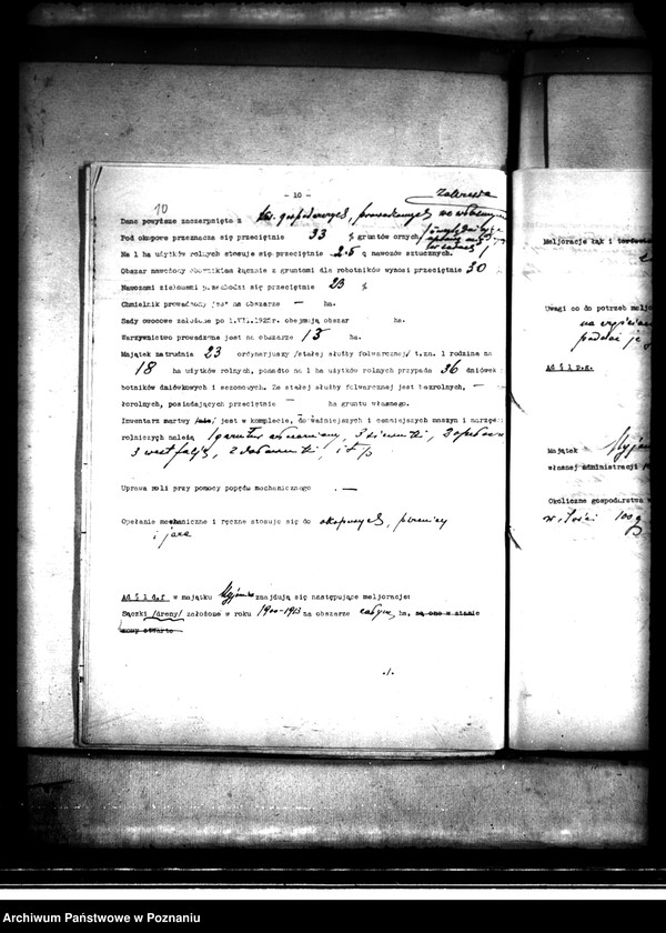 Obraz 14 z jednostki "Majątek Myjomice powiatu kępińskiego wyłączenie z art. 4,5 ustawy o przeprowadzeniu reformy rolnej"