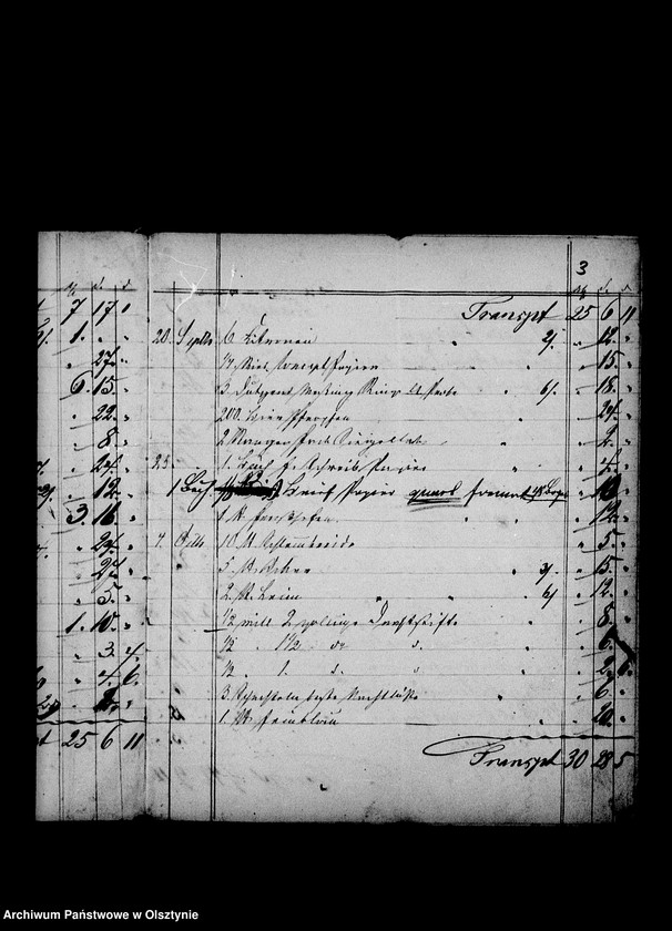 image.from.unit.number "Conto- Buch des Kaufmanns Rohrer in Angerburg für die Frau Gfin Lehndorff, Steinort"