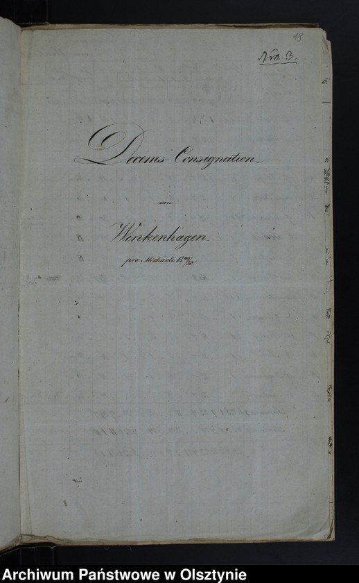 image.from.unit.number "Decems Consignation des Kirchspiels Jäskendorff"