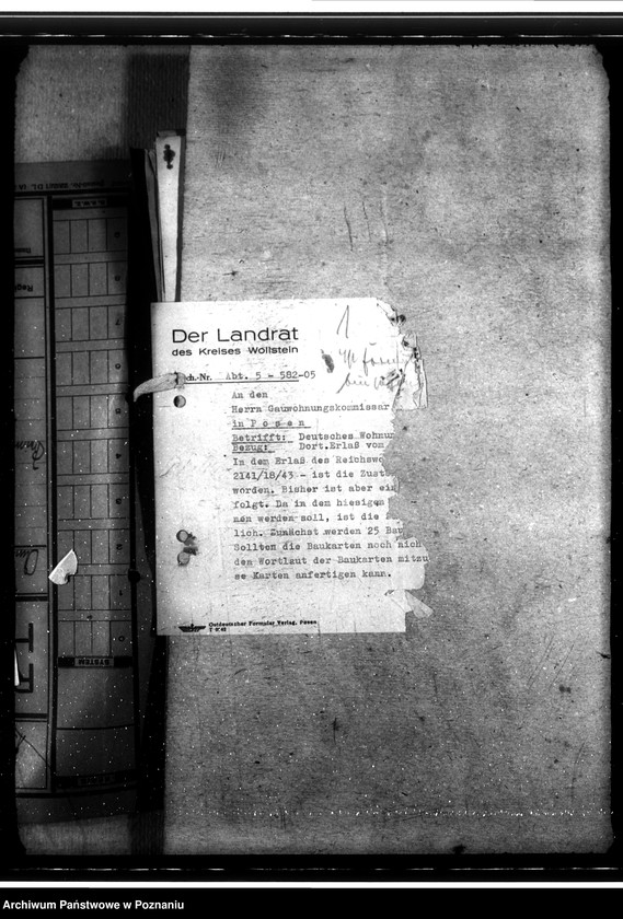 Obraz 5 z jednostki "DWH - Behelfsheime für Bombenbeschädigte im Kreise Wollstein"