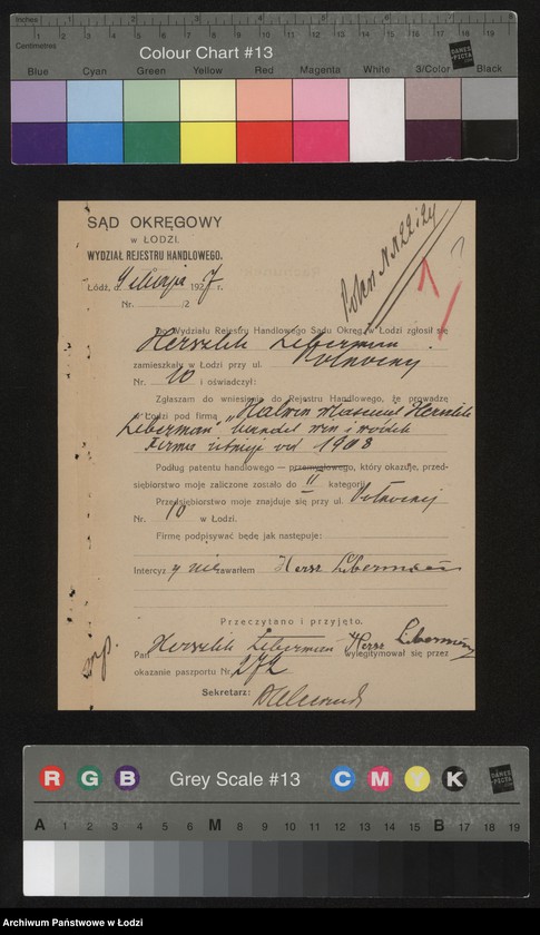 Obraz 3 z jednostki "Halwin – Herszlik Liberman-handel win i wódek"