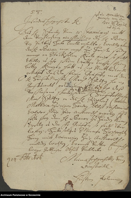 image.from.unit.number "Domkapitel contra Baron v[on] Putbus in po debiti."