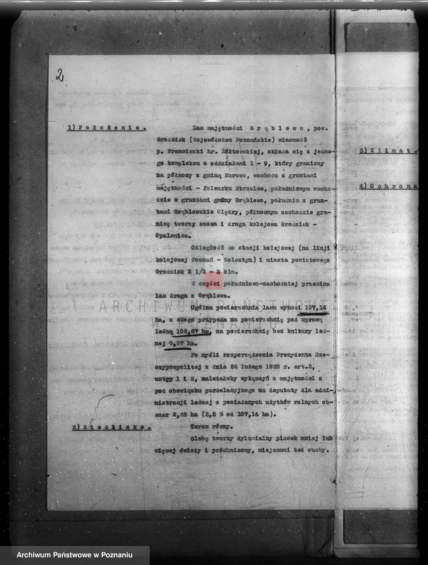 Obraz 6 z jednostki "Plan urządzenia gospodarstwa leśnego dla lasu majętności Grąblewo w powiecie nowotomyskim"