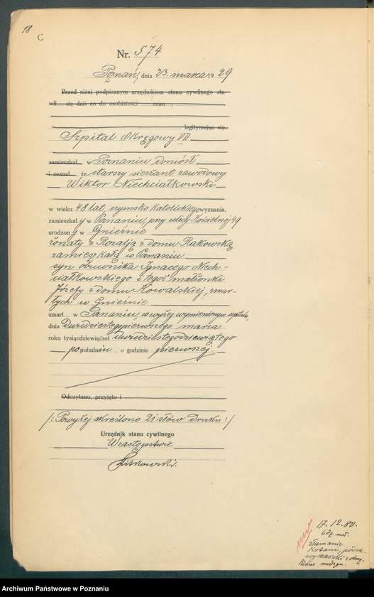 Obraz 20 z jednostki "Księga miejscowa zgonów tom II [Rejestr główny zgonów]"