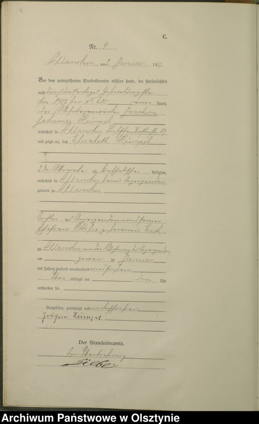 image.from.unit.number "Sterbe-Haupt-Register Nr 1-492"