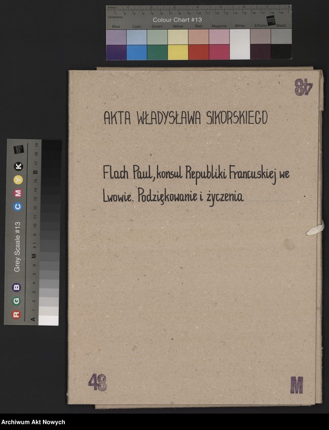 image.from.unit.number "Flach Paul, konsul Republiki Francuskiej we Lwowie. Podziękowanie i życzenia."