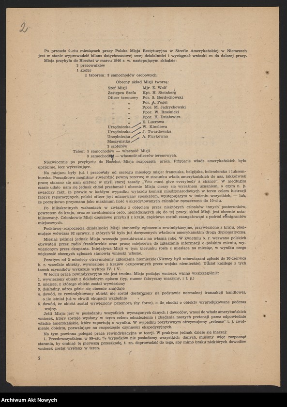 image.from.unit "Działalność Polskiej Misji Rejestracyjnej we Frankfurcie w amerykańskiej strefie okupacyjnej Niemiec. Sprawozdania, meldunki, wnioski."