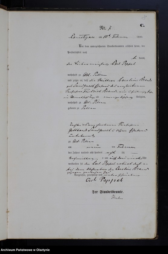 image.from.unit.number "Sterbe-Haupt-Register Nr 1 - 98"