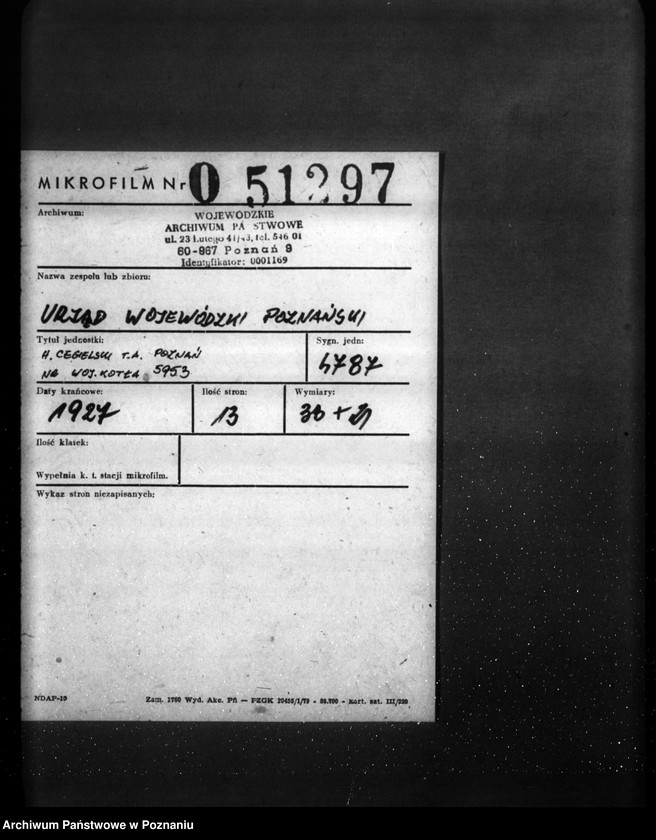 Obraz 2 z jednostki "H. Cegielski - T. A. Poznań nr woj. kotła 5953"