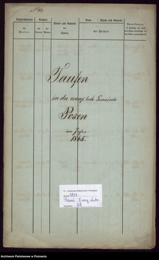 Obraz 2 z jednostki "Taufen"