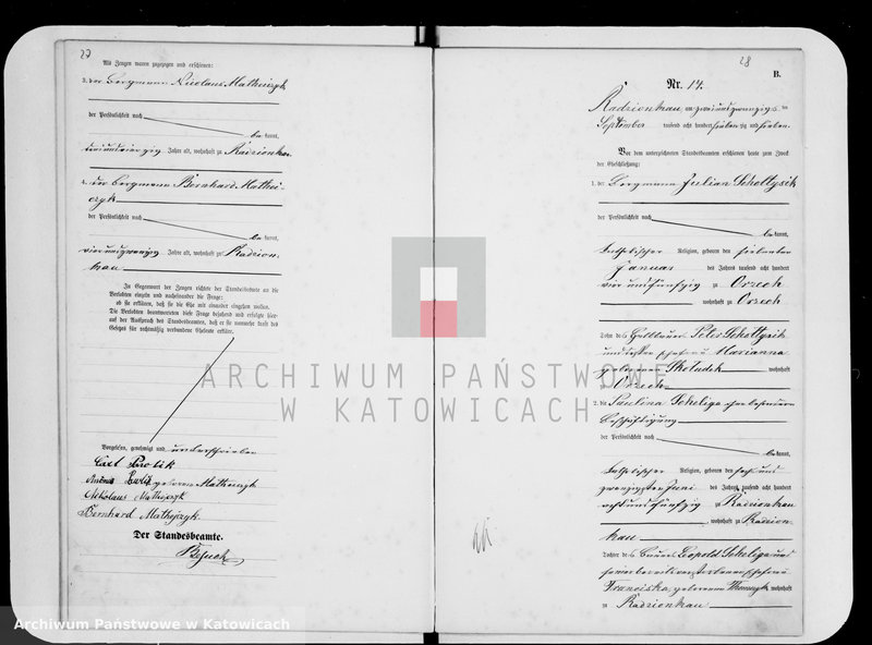 image.from.unit.number "Księga małżeństw za rok 1877 [nr 1-26]"