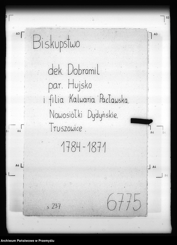 image.from.unit.number "[Kopie ksiąg metrykalnych parafii Hujsko z filiami Pacław, Nowosiółki Dydyńskie, Truszowice (dekanat Dobromil)]"