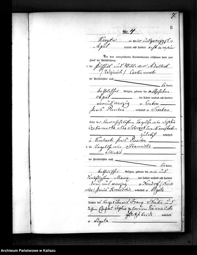 Obraz 10 z jednostki "[Księga małżeństw]"