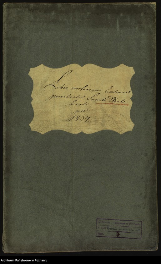 Obraz 1 z jednostki "Księga zgonów"