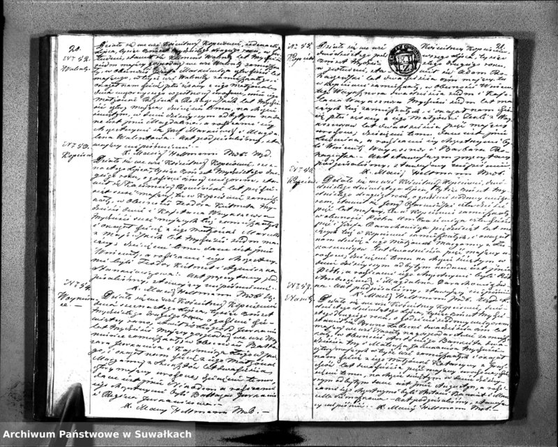 image.from.unit.number "Duplikat Aktów Urodzonych, Zaślubionych i Zeszłych Parafii Kopciowskiey z 1832 Roku."