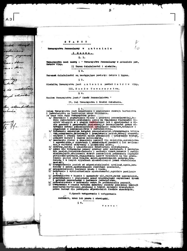 Obraz 17 z jednostki "Towarzystwo Pszczelarzy w Antoninie powiatu ostrowskiego"