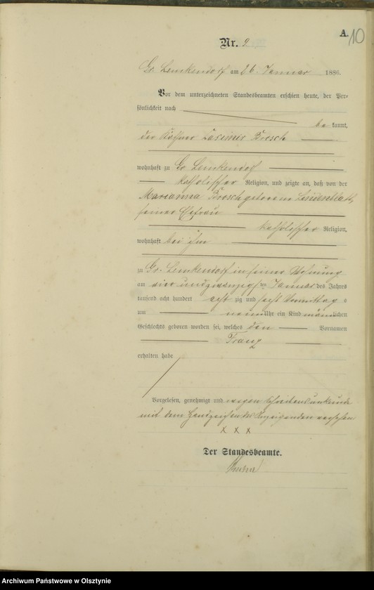 image.from.unit.number "Geburts-Haupt-Register Nr 1 - 129"