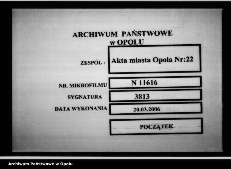 Obraz 1 z jednostki "Acta betreffend: das von dem Kaufmann Bartholomaeus Kapuscinsky der hiesigen Katholischen Elementar-Schule vermachte Legat per 100 rtl de Anno 1835"