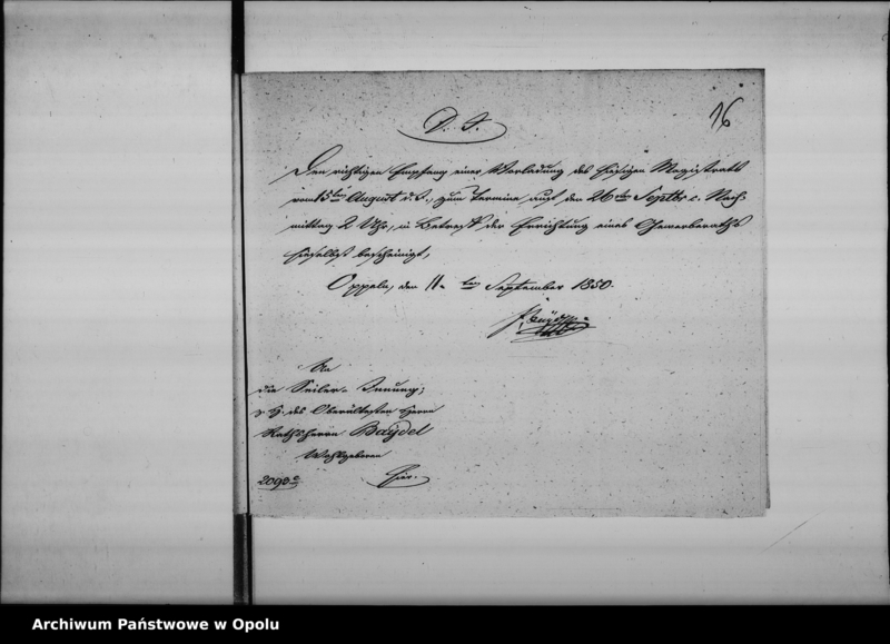 Obraz 15 z jednostki "Acta des Magistrats zu Oppeln betreffend die Errichtung des Gewerberaths am hiesigen Orte de anno 1850"
