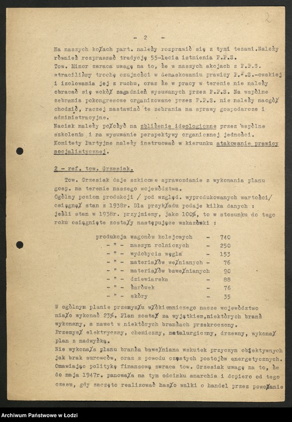 Obraz 3 z jednostki "Egzekutywa [protokóły z posiedzeń]"