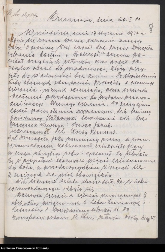 Obraz 10 z jednostki "Kruszewo, powiat Czarnków - akta koła."