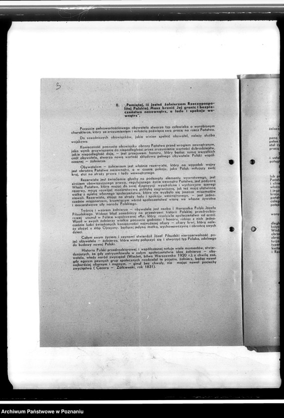 Obraz 7 z jednostki "Okólniki Zarządu Głównego Związku Rezerwistów- Dziesięcioro przykazań polskiego rezerwisty"