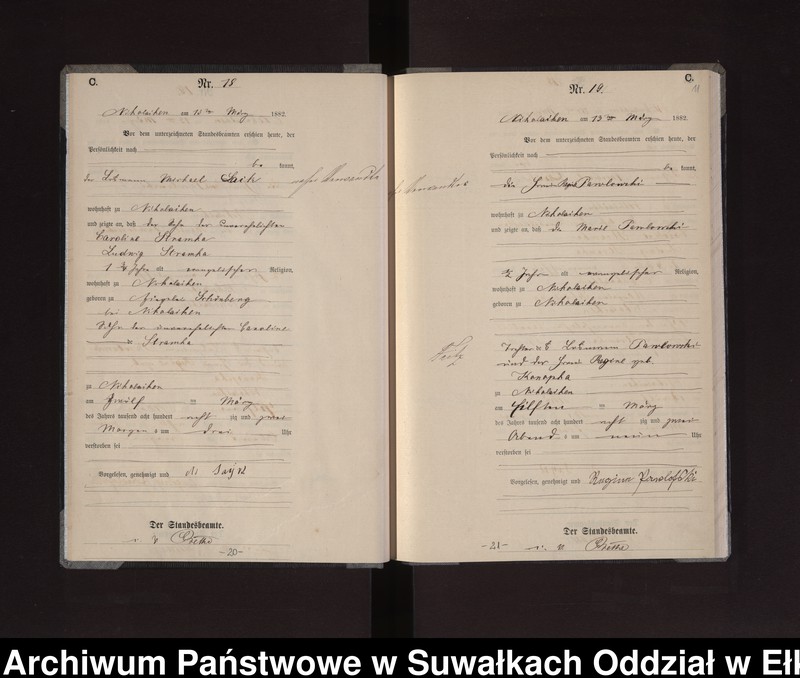 image.from.unit.number "Sterbe-Haupt-Register des Königlich Preussischen Standes-Amtes Stadt Nicolaiken Kreis Sensburg"