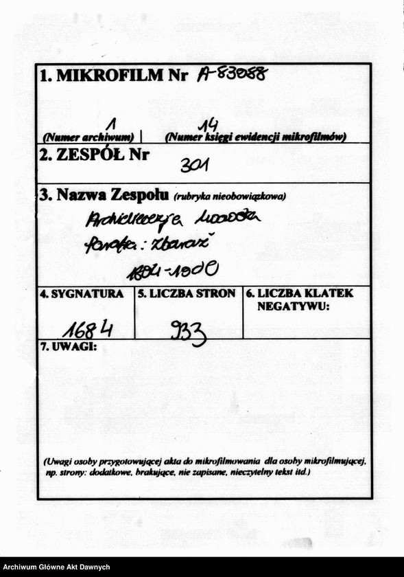 image.from.unit.number "Parafia: Zbaraż. Dekanat: Tarnopol. Księga metrykalna urodzeń, ślubów i zgonów dla miasta Zbaraż i wsi: Bazarzyńce, Czahary Starozbaraskie*, Czernichowce z Werniakami, Dobromirka**, Głuboczek/Hłuboczek Mały, Hrycowce, Jacowce**, Huszczanki**, Kapuścińce****, Klebanówka z Korszyłówką**, Krasnosielce***, Kretowce, Lisieczyńce*****, Łubianki Wyższe, Łubianki Niższe, Łozówka**, Obodówka**, Maksymówka*, Ochrymowce******, Roznoszyńce, Sieniawa***, Sieniachówka***, Supranówka**, Szyły***, Szelpaki*****, Stryjówka******, Suchowce*****, Tarasówka, Terpiłówka**, Wałachówka******, Załuże Wielkie i Małe, Zarudzie******, Zarudeczko****, Stary Zbaraż."