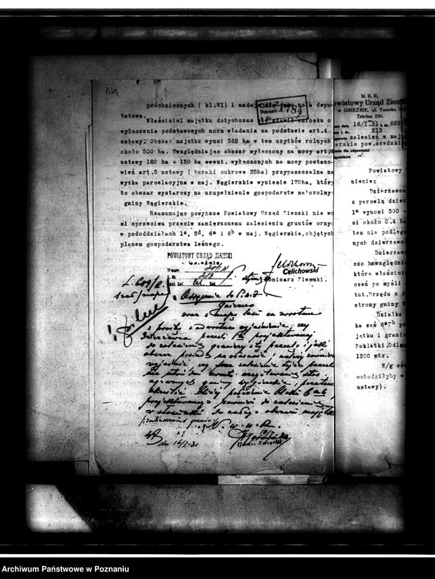 Obraz 19 z jednostki "Majątek Węgierskie powiatu średzkiego wyłączenie z art.4 i 5 ustawy o wykonanie reformy rolnej Włodzimierz Ziołecki"