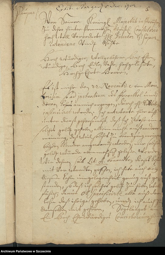 image.from.unit.number "Administrator des Fränkel- und Dörrren-Lehns zu Stargard gegen Gregorius Peßke und Kaufmann Jakob Pauli wegen Schulforderung"