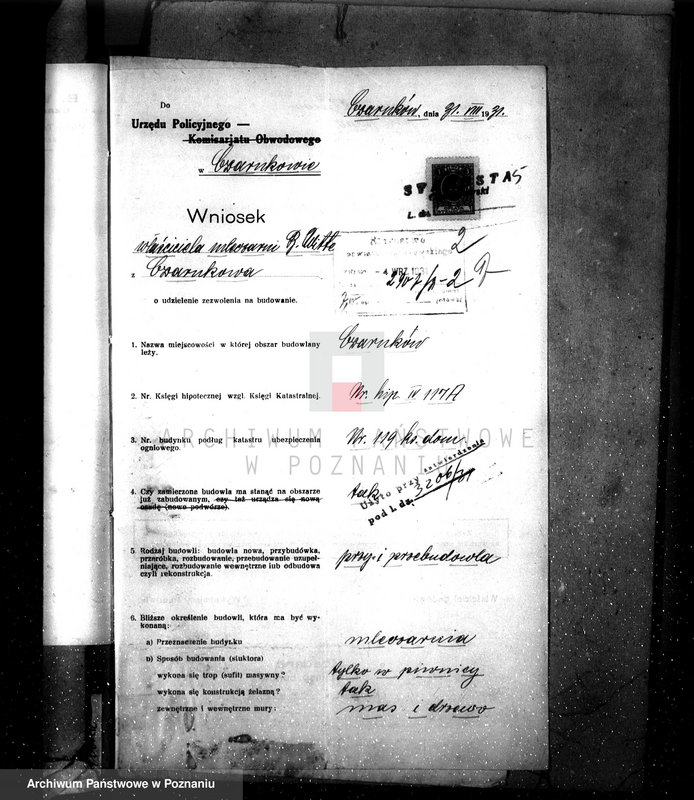 Obraz 9 z jednostki "Zatwierdzenie zakładu przemysłowego, urządzenia mleczarni nr 473 własność Benno Witte - Czarnków"