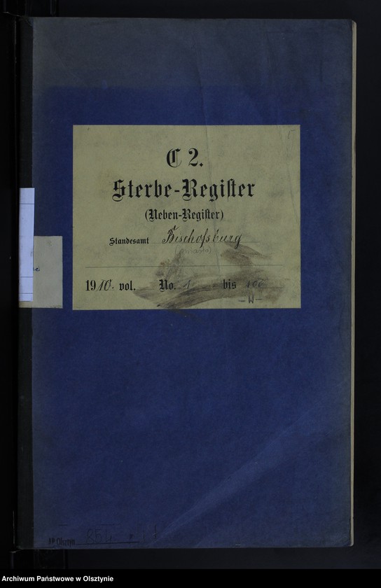 image.from.unit.number "Sterbe-Neben-Register Nr 1 - 100"