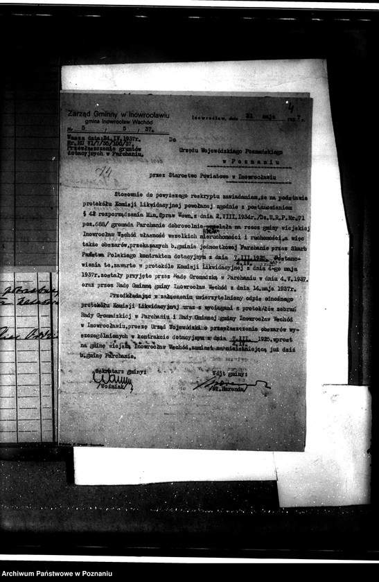 Obraz 8 z jednostki "Przewłaszczenie dotacji Parchanie powiat inowrocławski"