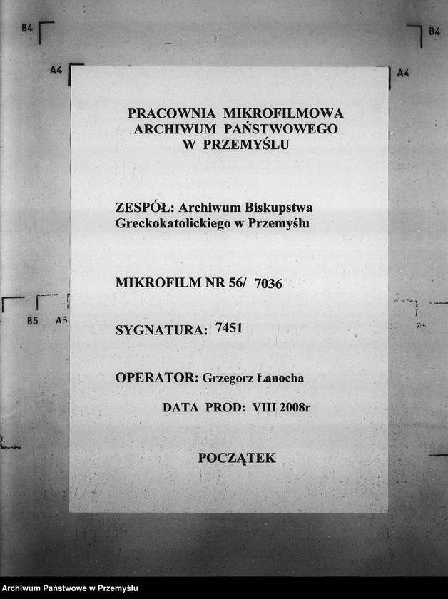 Obraz 1 z jednostki "[Kopie ksiąg metrykalnych parafii Zawadów (dekanat Niemirów)]"