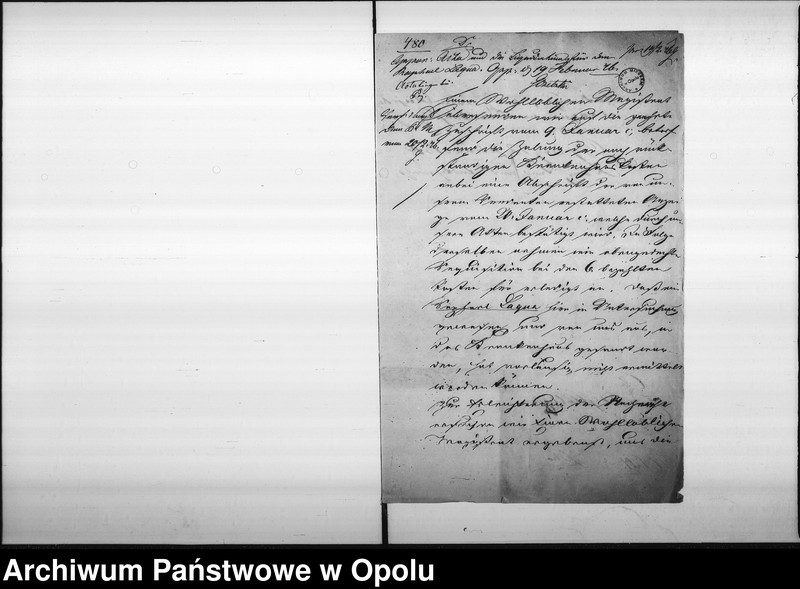 Obraz 5 z jednostki "Acta des Magistrats zu Oppeln betreffend die Prozessache contra den Kaufmann Kilian zu Ottmuth wegen 28 rtl. [Reichsthaler] 4 sgr. [Silbergroschen] 6 pf. [Pfenige] De anno 1846"