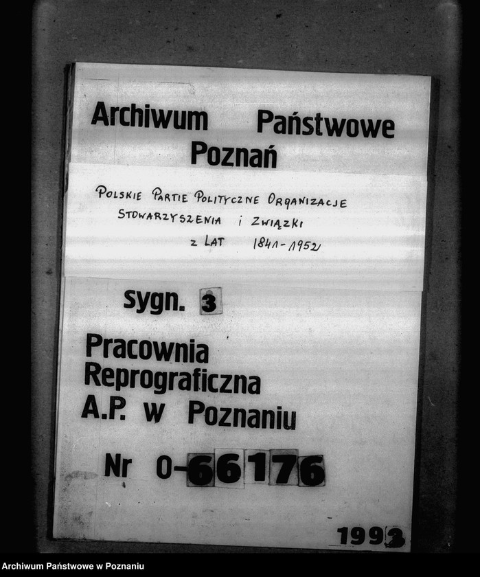 Obraz 1 z jednostki "Program, referat - odczyt o partii "Stańczykowskiej""