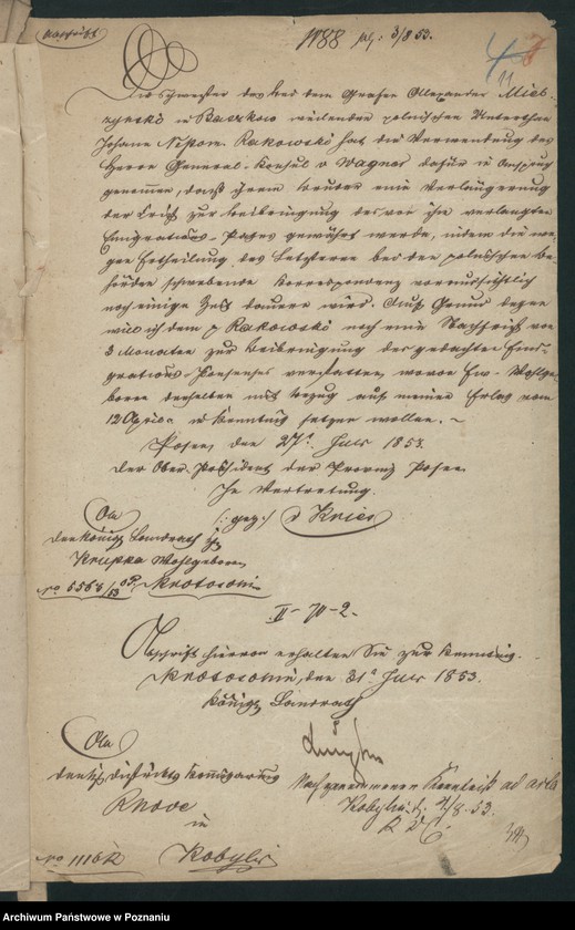 Obraz 15 z jednostki "A. betr. Nepomucen von Rakowski in Smolisz /auch Josef und Anton/"