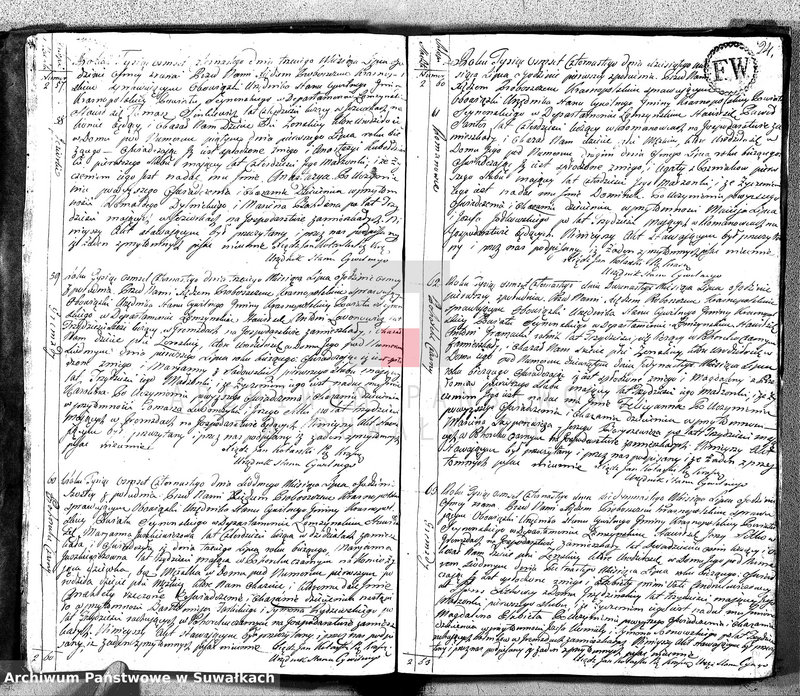 image.from.unit.number "Akta Cywilne Urodzonych Gminy Krasnopolskiey Pttu Seyneńskiego od Ru 1814."