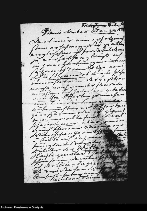 image.from.unit.number "/Entwürfe der Anna Gfin Lehndorff geb. Hahn zu Briefen an den Kaiser, ihren Mann, die Kinder, ihre Brüder Friedrich, Franz u. Max, an die Herzogin, wegen Annies Heirat mit dem Gf. Bniński, 10 Briffe an Paula u. a. /"