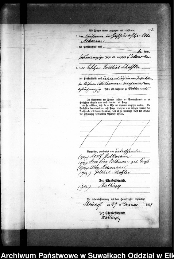 image.from.unit.number "Heiraths-Neben-Register des Preussischen Standes-Amtes Gr. Strengeln Kreis Angerburg"